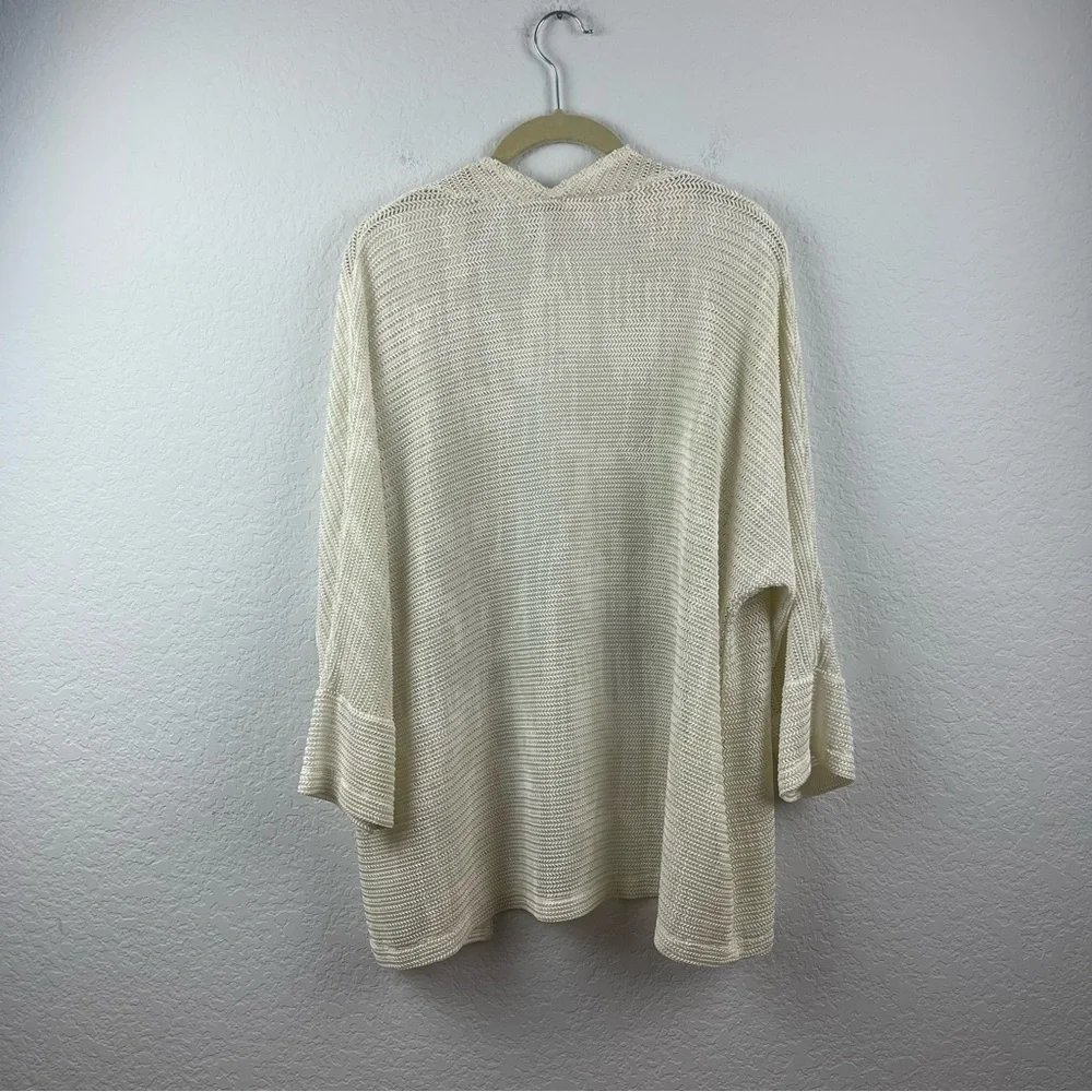 Chico's Cream Open-Front Women's Sweater Cardigan Sz 3 (XL) - Picture 4 of 7